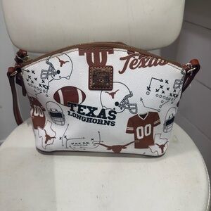 Dooney & Bourke Texas Longhorns White and Brown Crossbody Bag